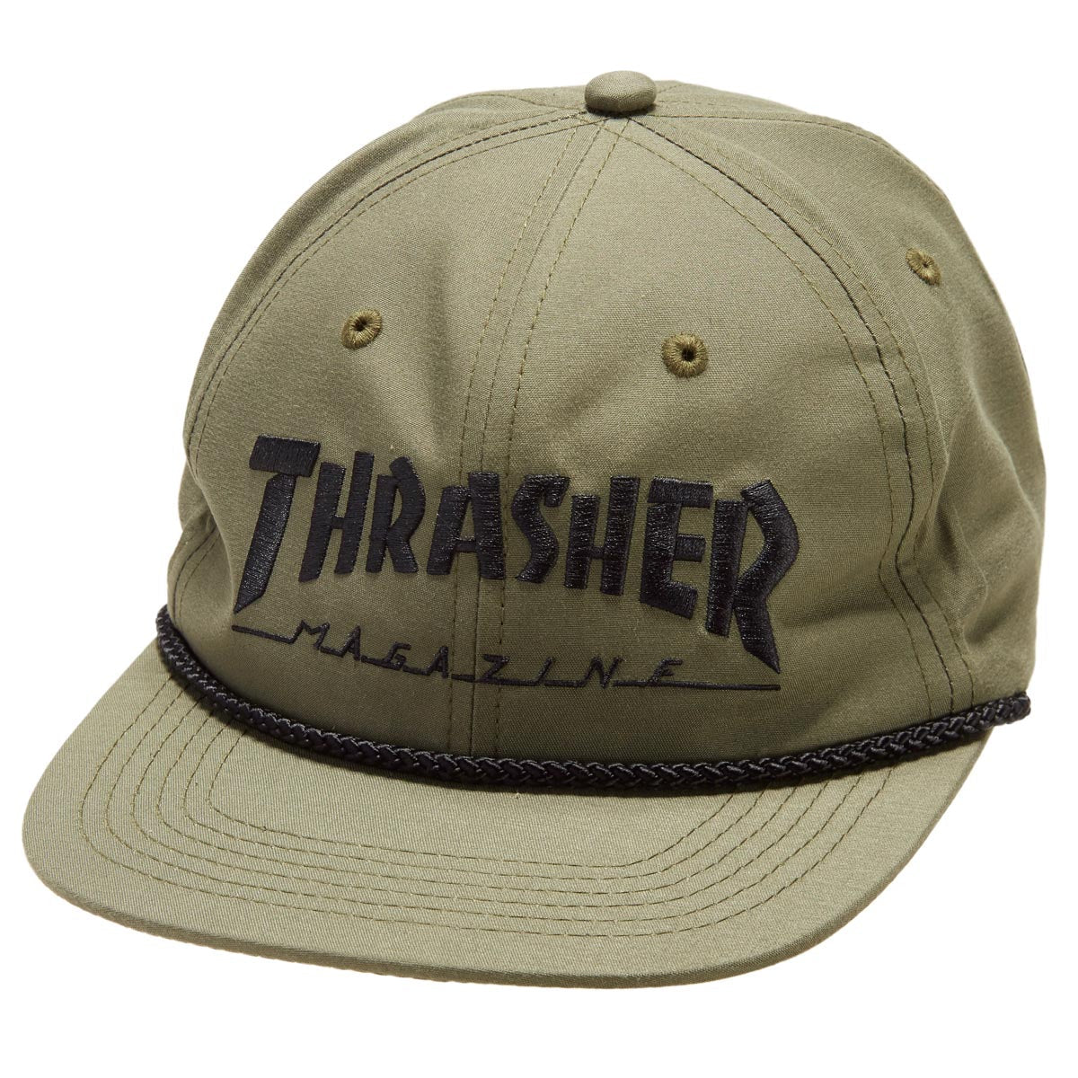Thrasher Logo Rope Hat - Olive/Black