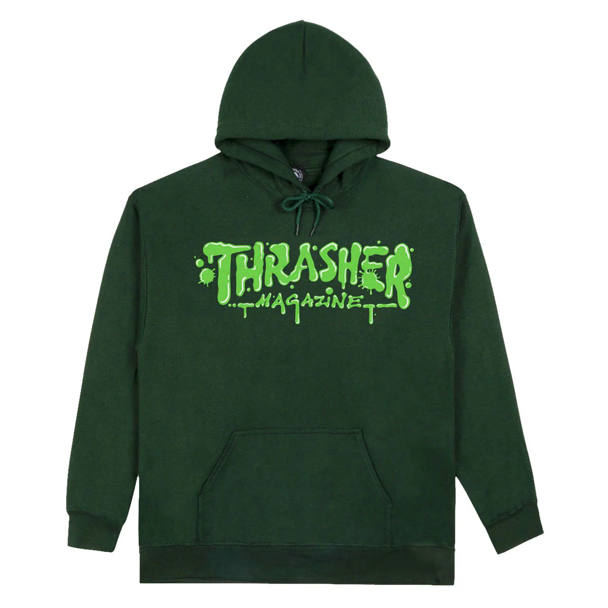 Thrasher Wet Paint Hoodie - Forest Green