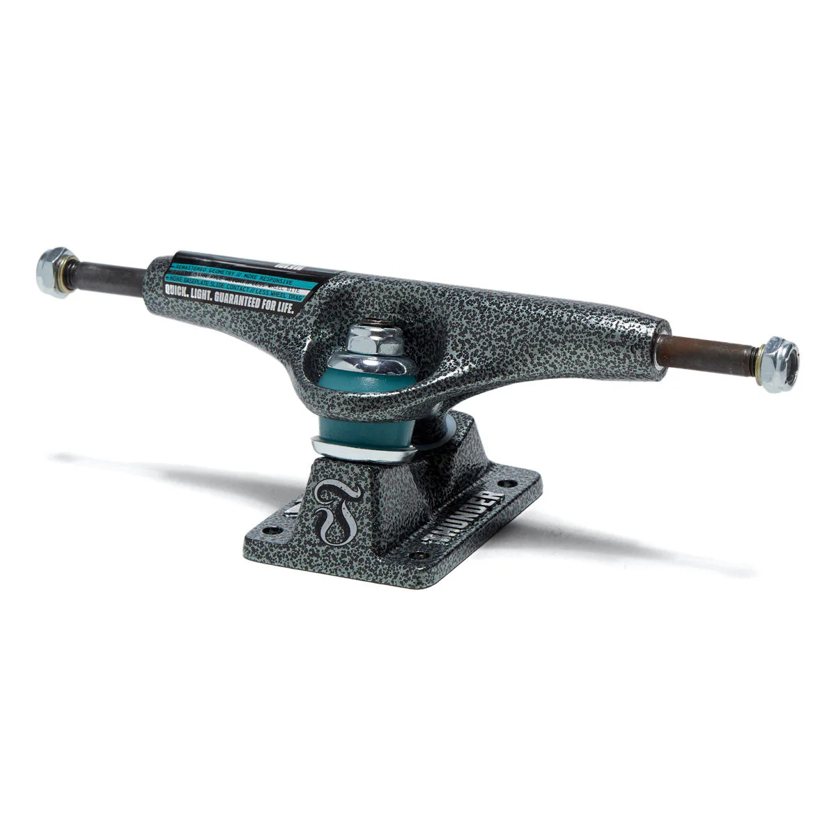 Thunder Team T-II Leviathan Skateboard Trucks - Black/Teal - 147mm - Image 2