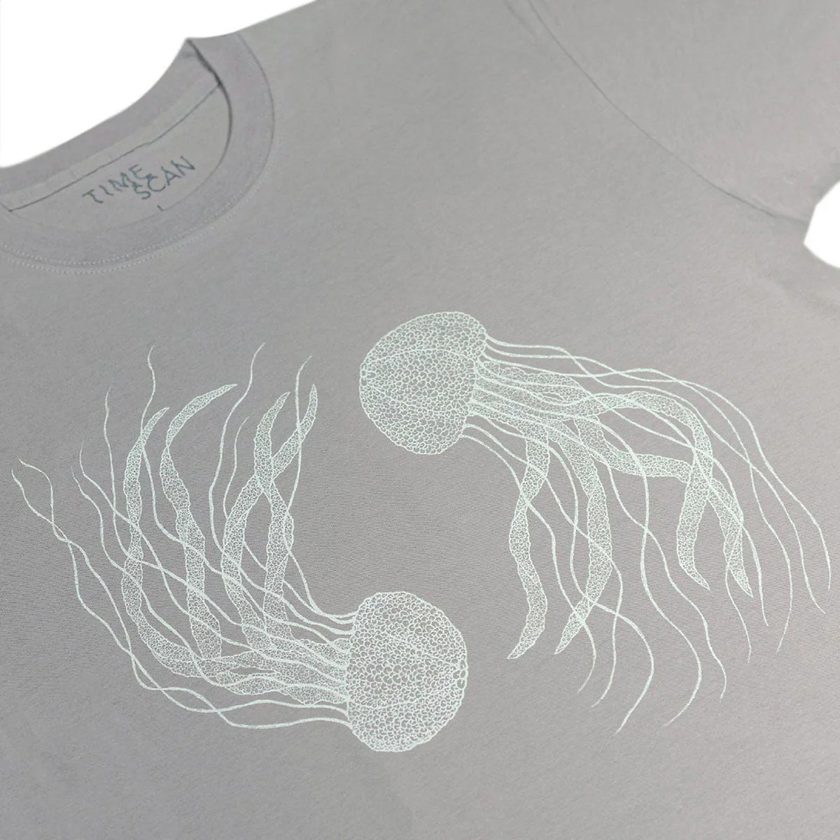 Timescan Kurage T-Shirt - Silver Grey - Image 2