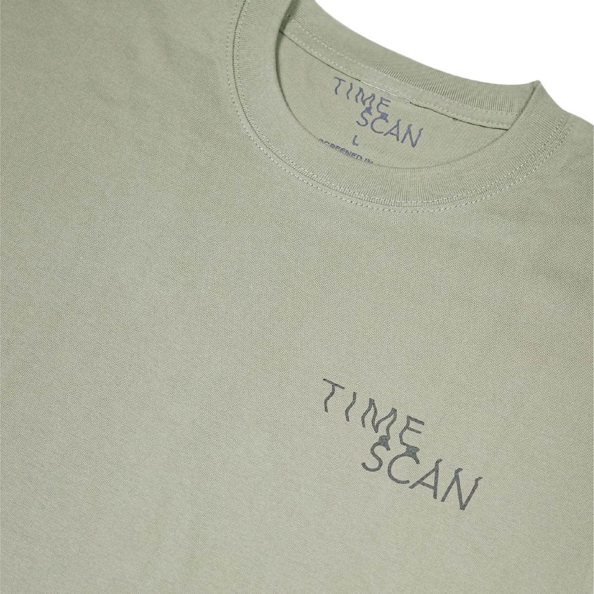 Timescan Logo T-Shirt - Sage Green - Image 3