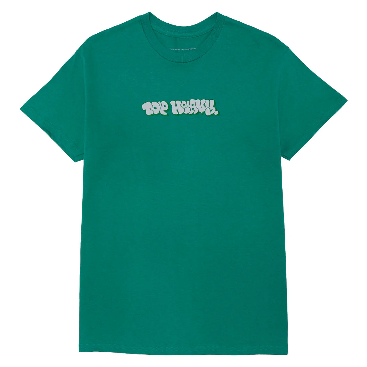 Top Heavy OG Throwie T-Shirt - Kelly Green/Light Gray/Dark Green