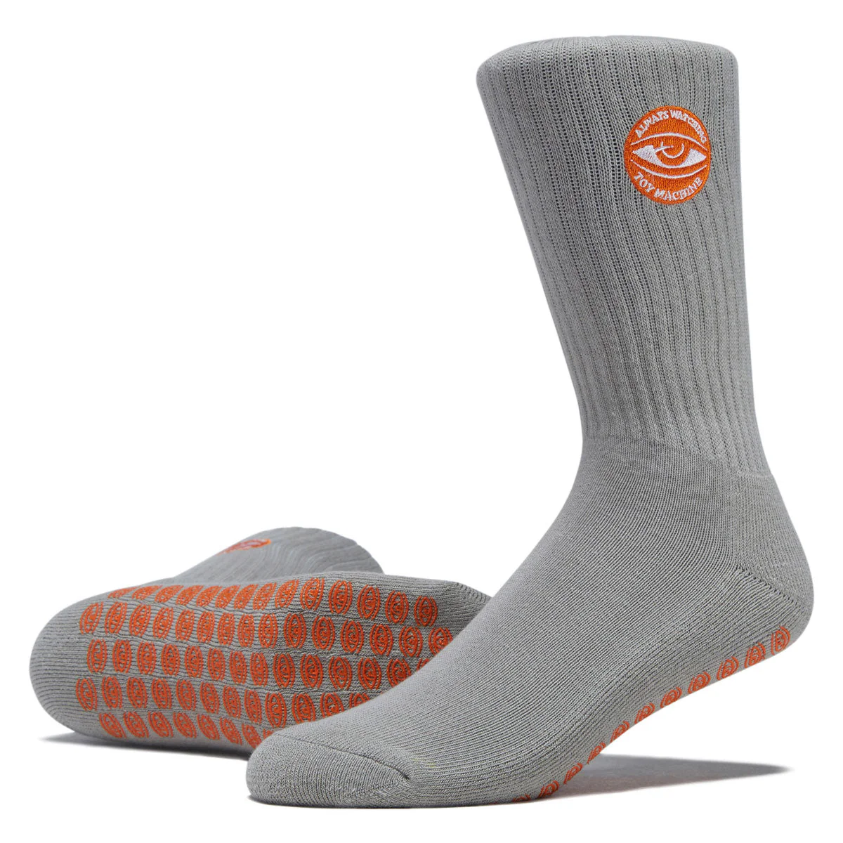 Toy Machine Always Watching Grip Socks - Grey - Image 2