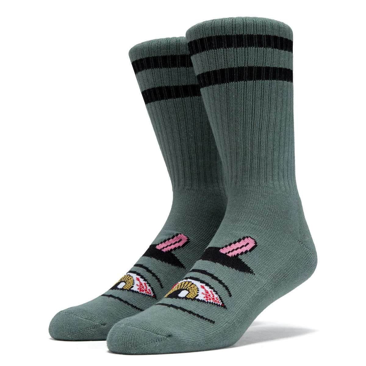 Toy Machine Bloodshot Eye Socks - Forest