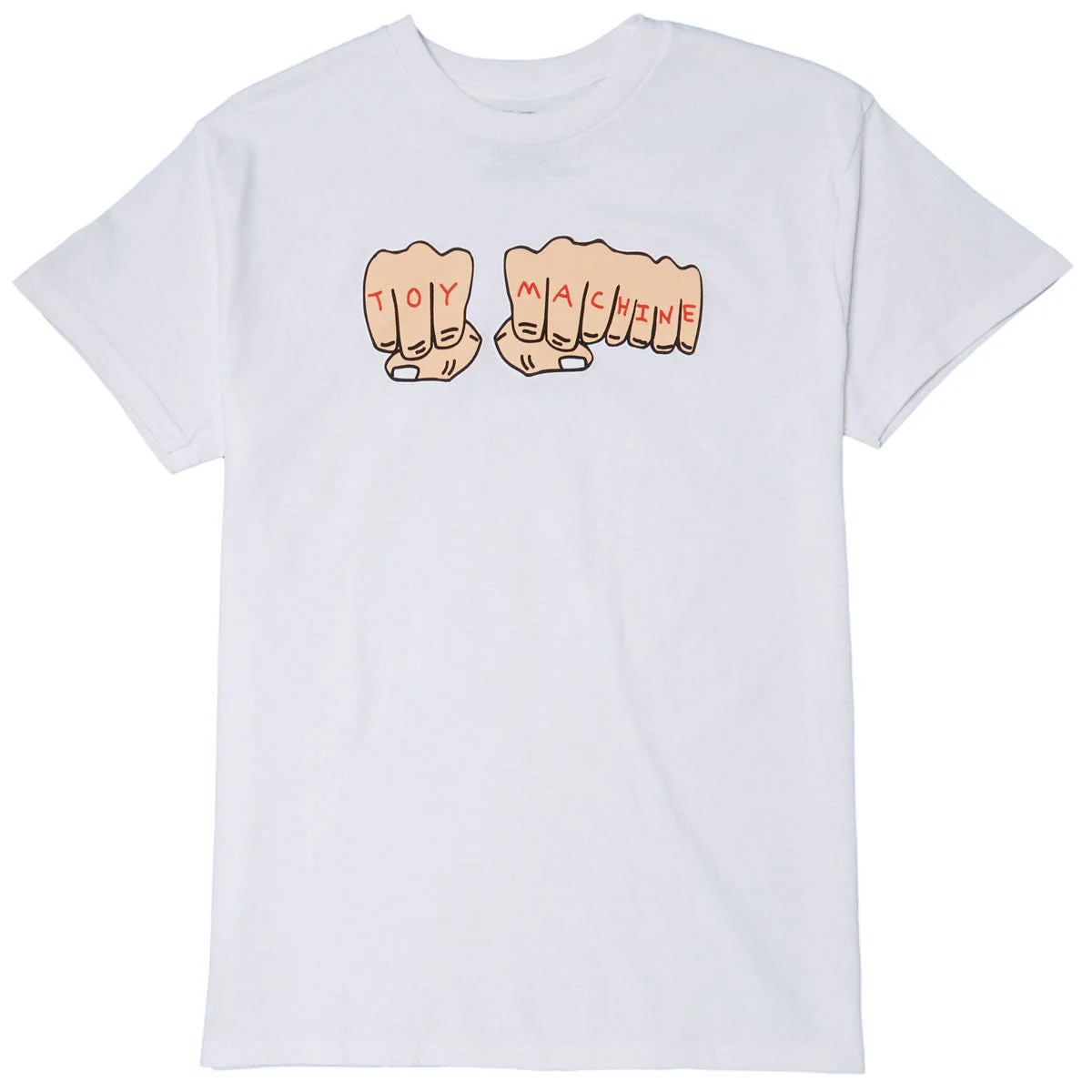 Toy Machine Fists T-Shirt - White/Multi