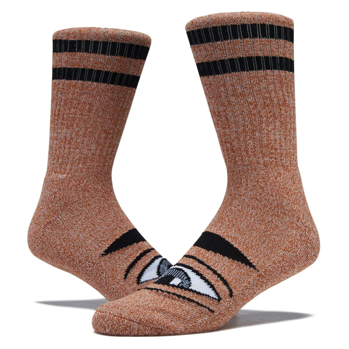 Toy Machine Heather Sect Eye Socks - Heather Brown - Image 2