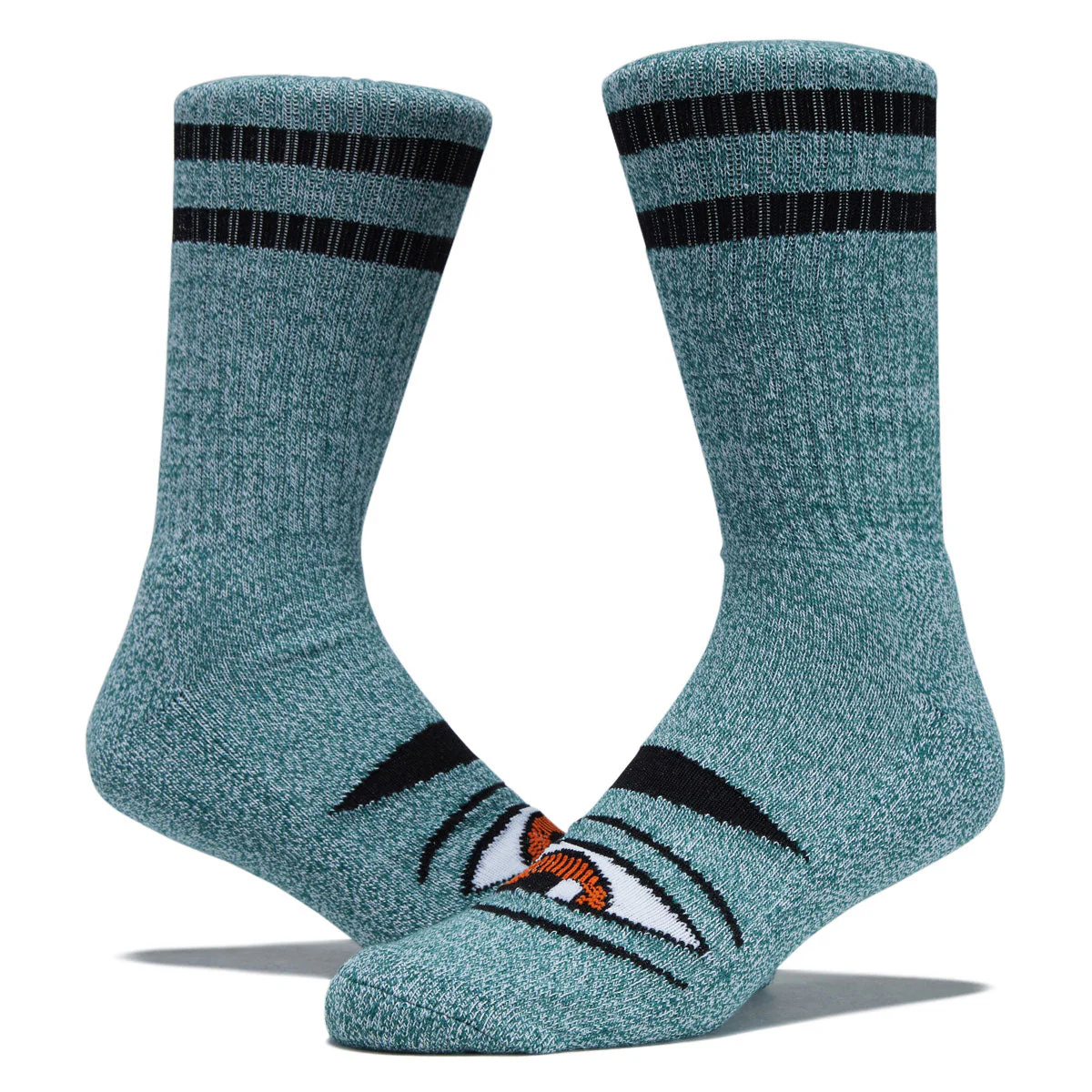 Toy Machine Heather Sect Eye Socks - Heather Forest - Image 2