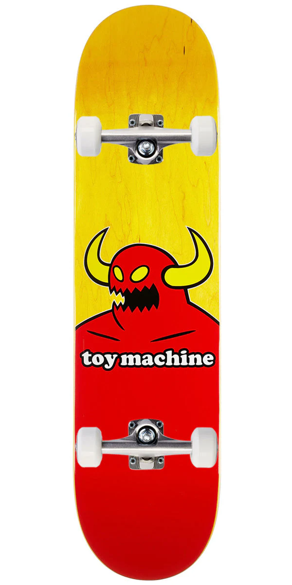 Toy Machine Monster Skateboard Complete - Assorted Stains - 8.00"
