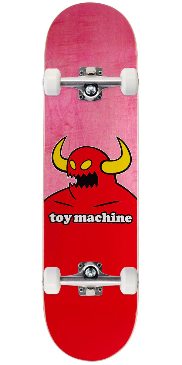 Toy Machine Monster Skateboard Complete - Assorted Stains - 8.25"