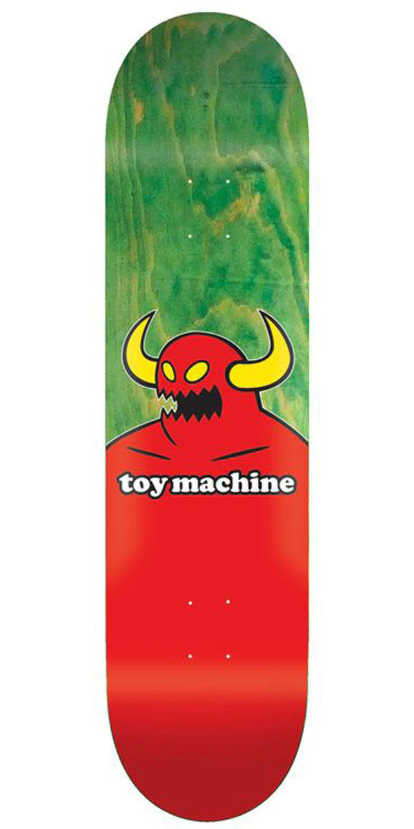 Toy Machine Monster Skateboard Deck - Assorted Stains - 8.75"