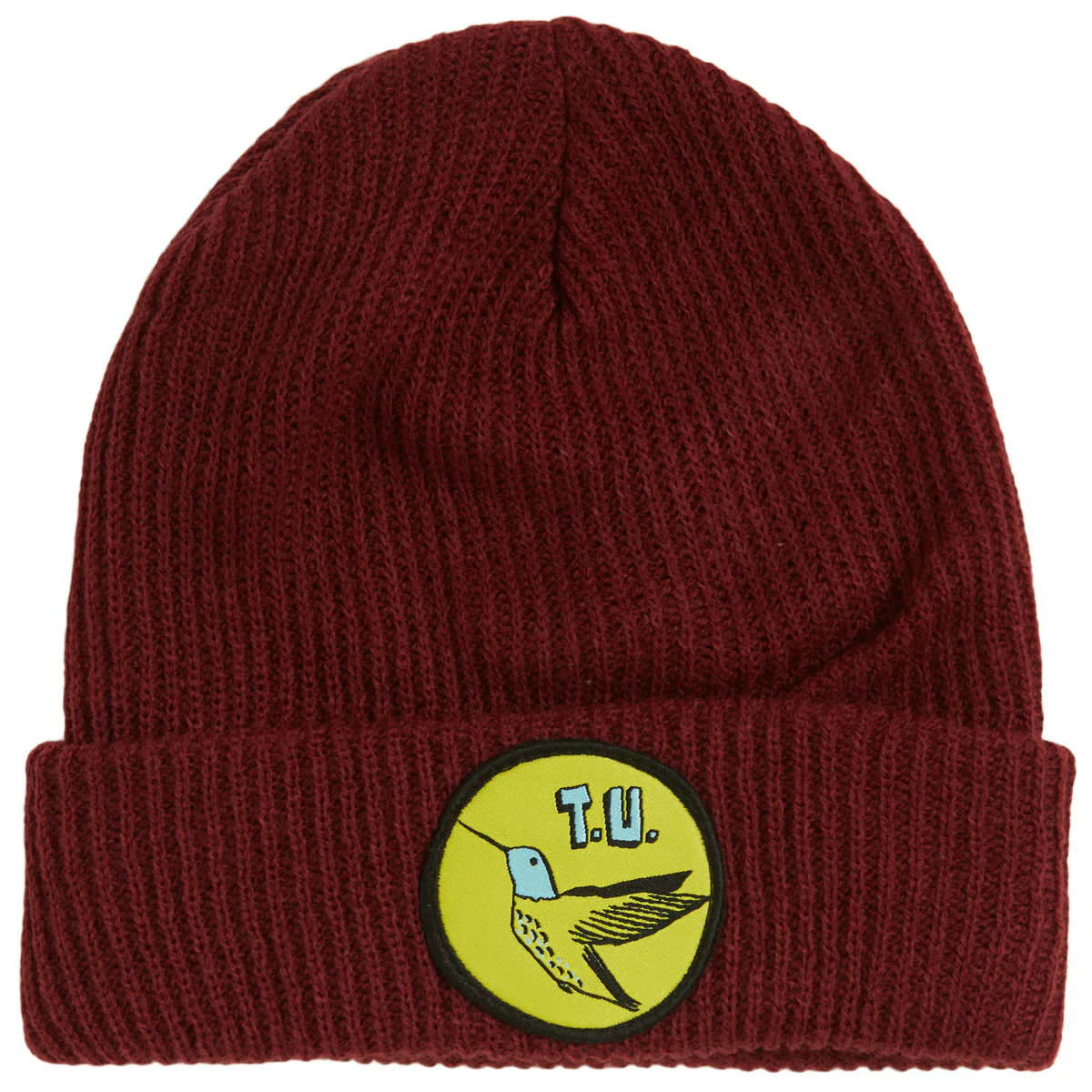 Transportation Unit Classic Hummingbird Beanie - Maroon/Yellow