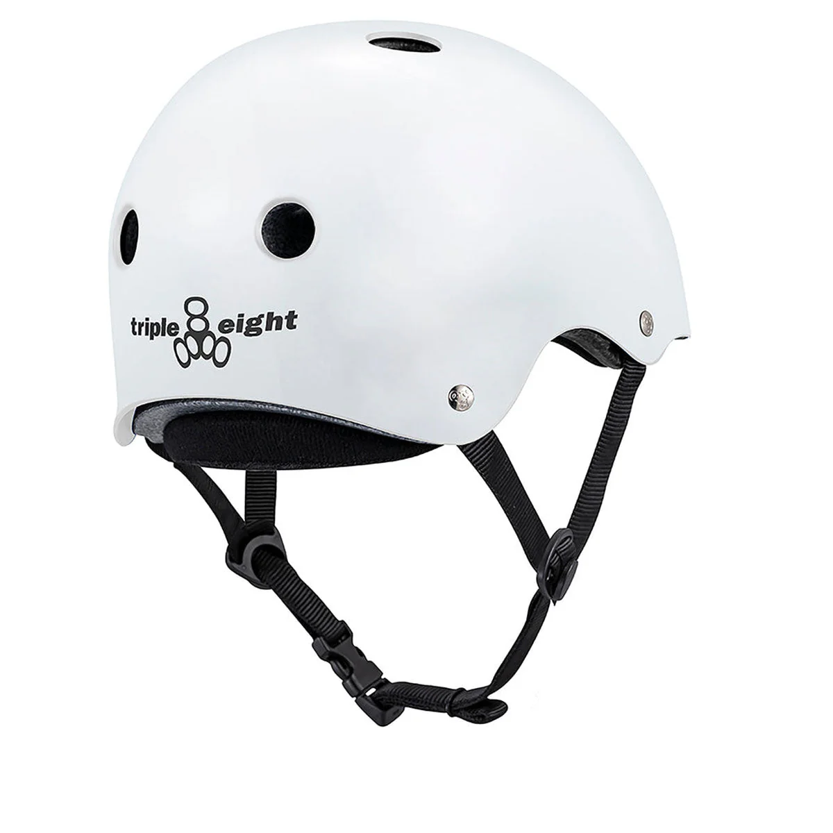 Triple Eight Deep Cover Helmet - White Glossy - Image 2