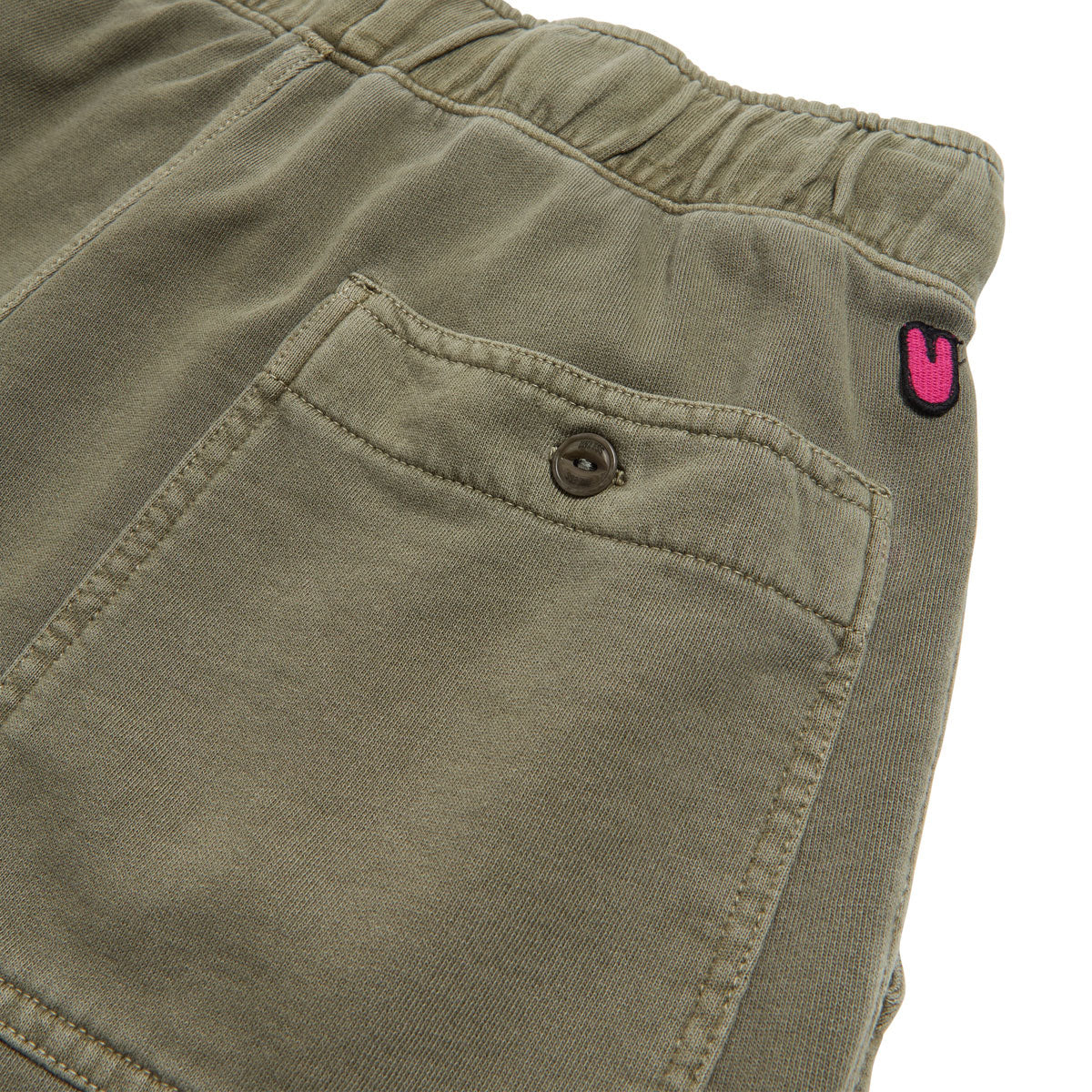 Unless Essentials 6" Shorts - Olive Washed - Image 4