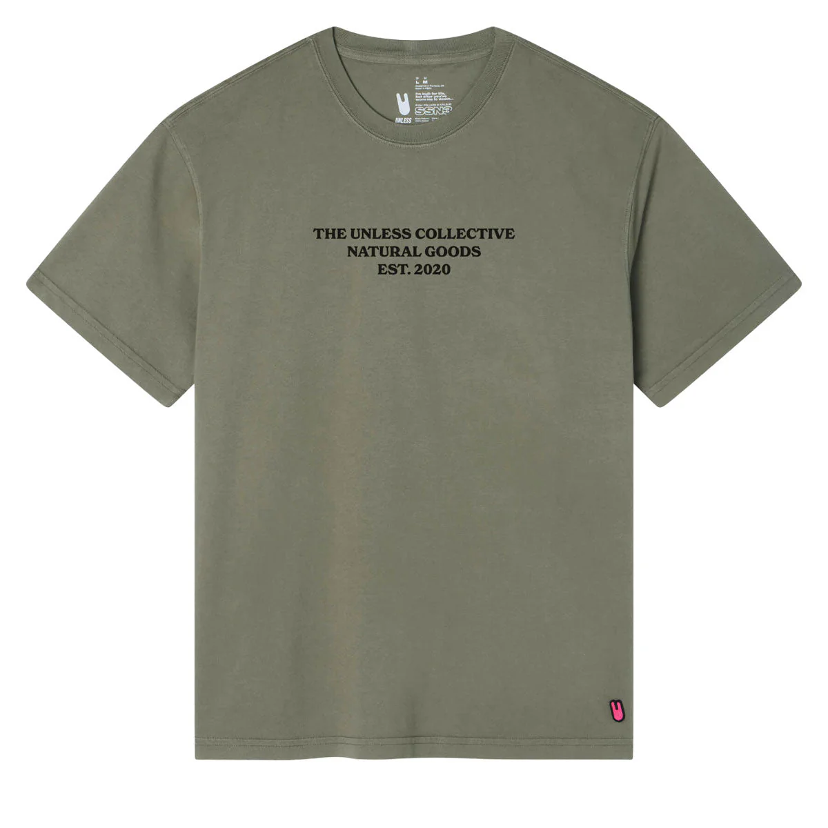 Unless Natural Goods T-Shirt - Olive Washed
