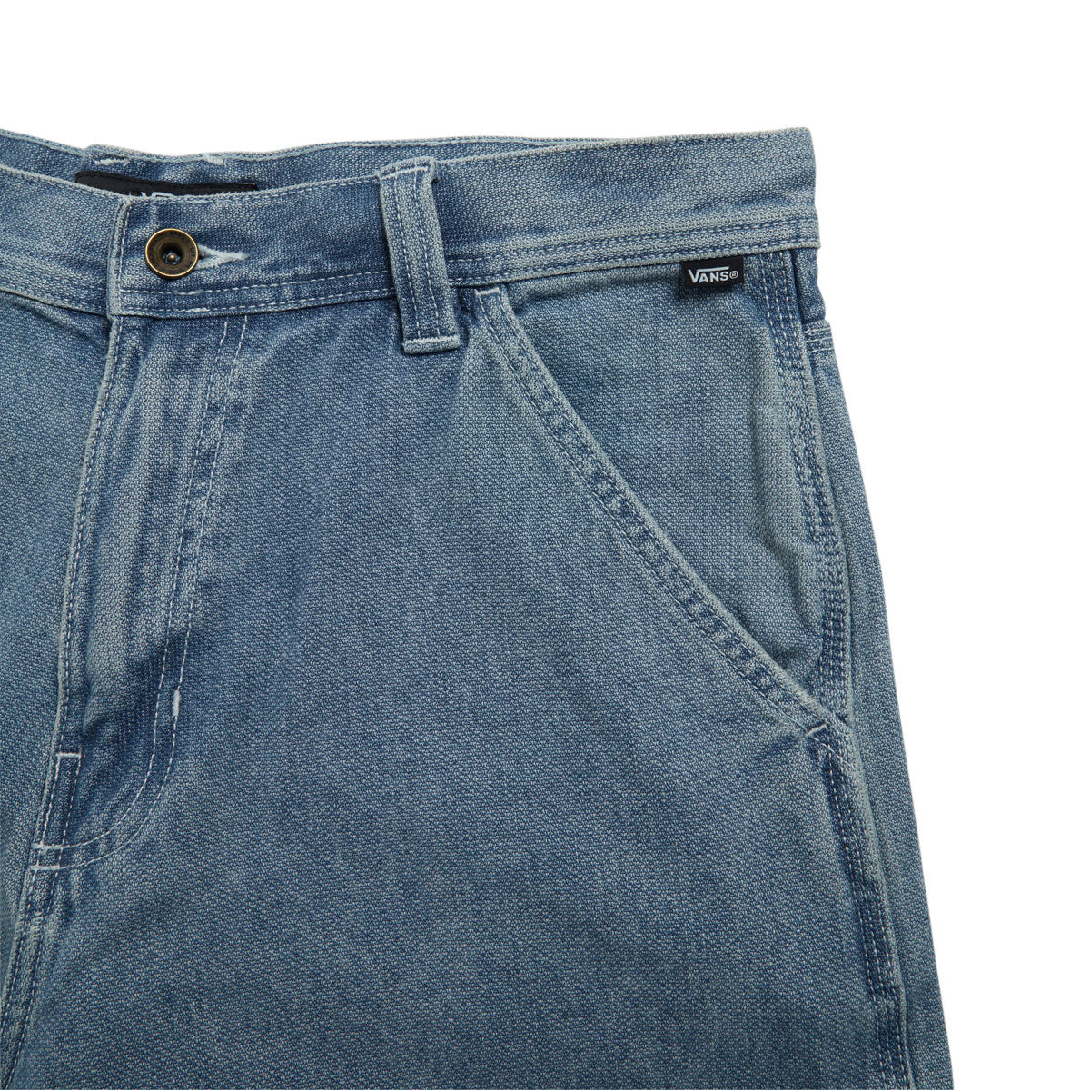 Vans Chore Loose Denim Shorts - Stonewash Blue - Image 5