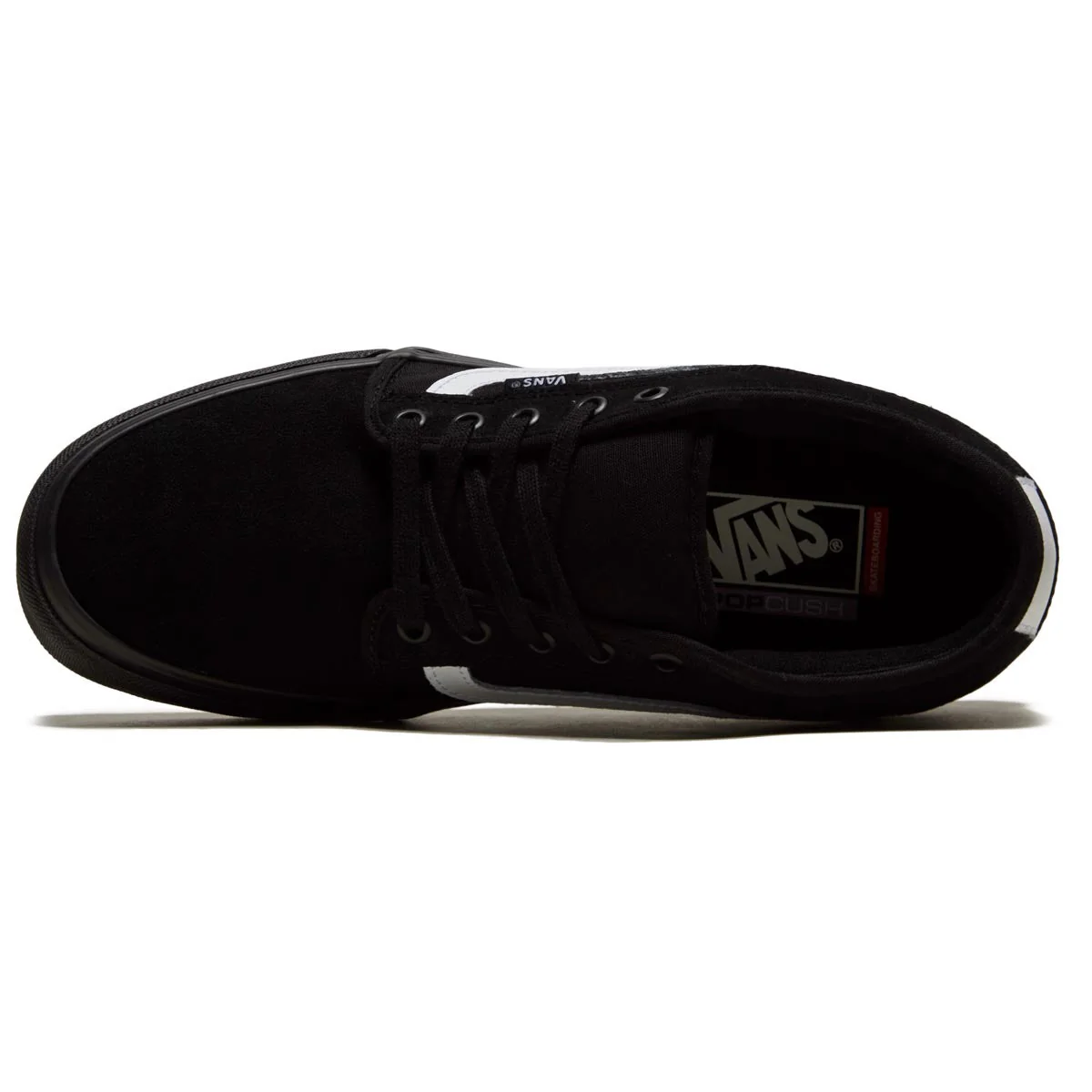 Vans Skate Chukka Low Sidestripe Shoes - Black/Black/White - Image 3