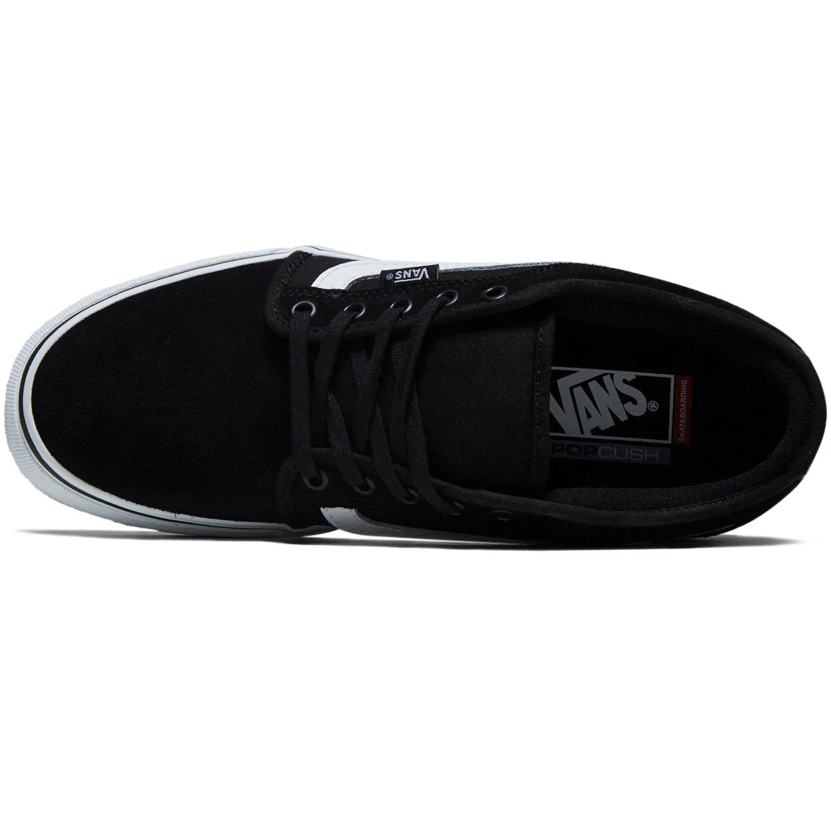 Vans Skate Chukka Low Sidestripe Shoes - Black/White - Image 3