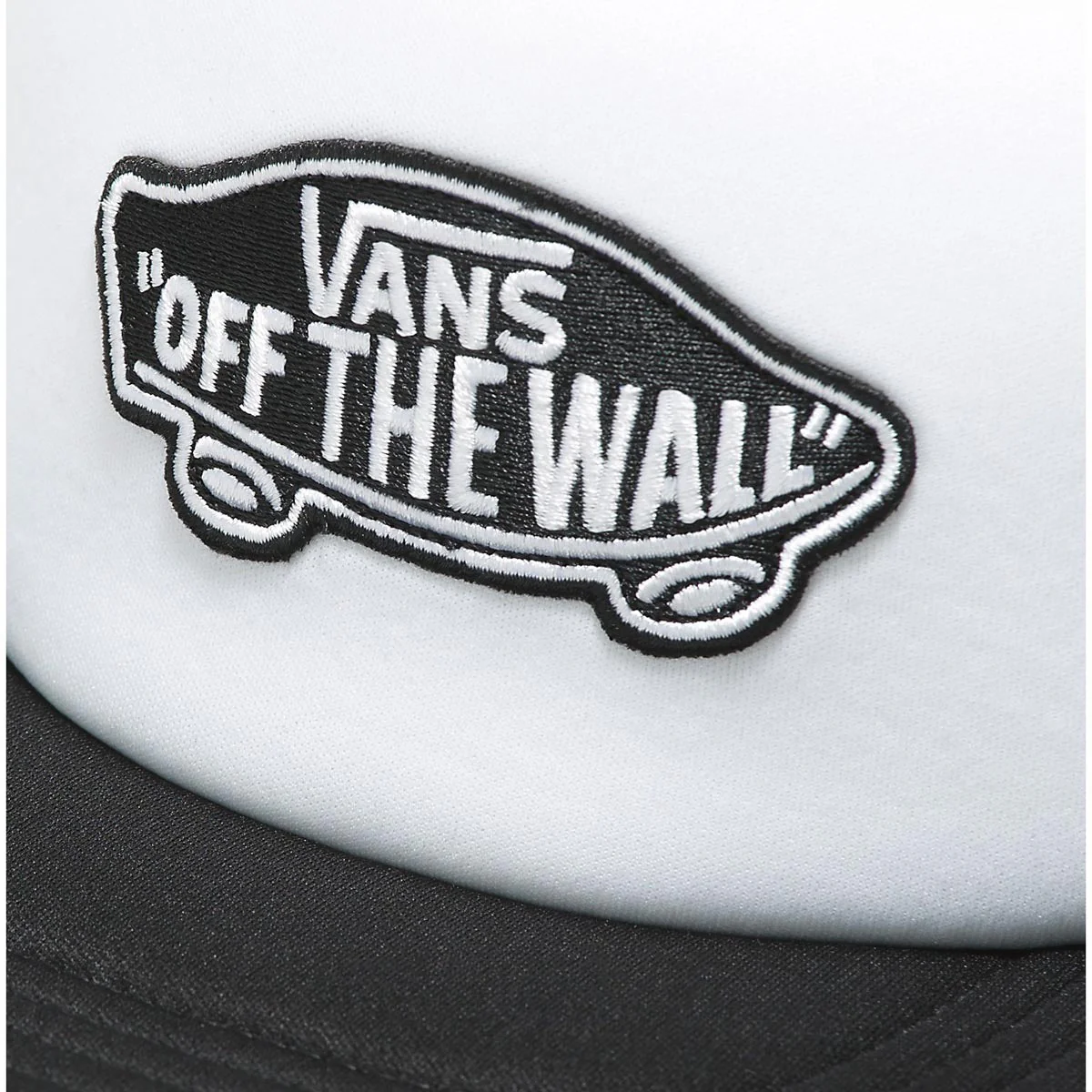 Vans Classic Patch Curved Bill Trucker Hat - Black/White - Image 3