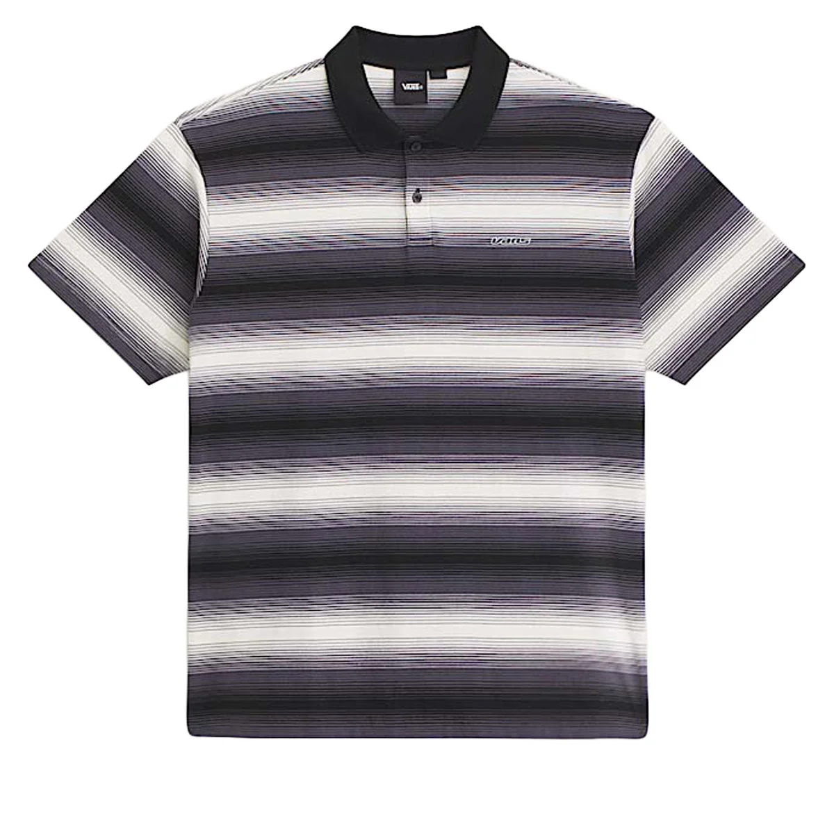Vans Molino Shadow Stripe Polo Shirt - Steel Shadow - Image 4