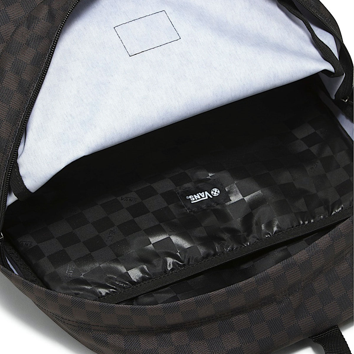 Vans Old Skool Check Backpack - Black/Charcoal - Image 4