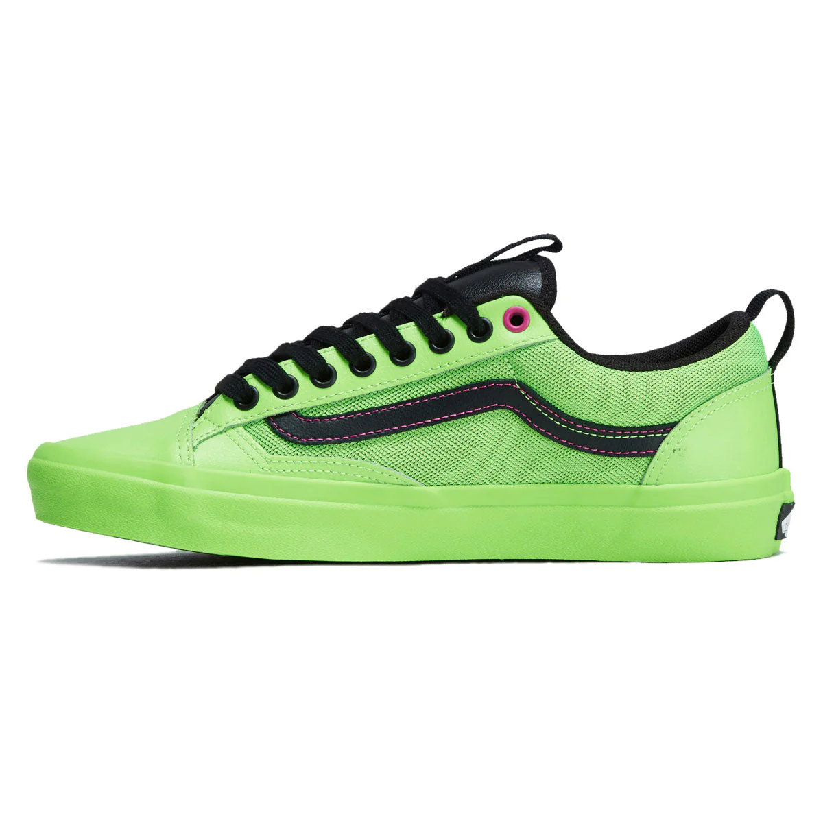 Vans Skate Old Skool 36+ Shoes - Acid Airbrush Black/Green Gecko - Image 2