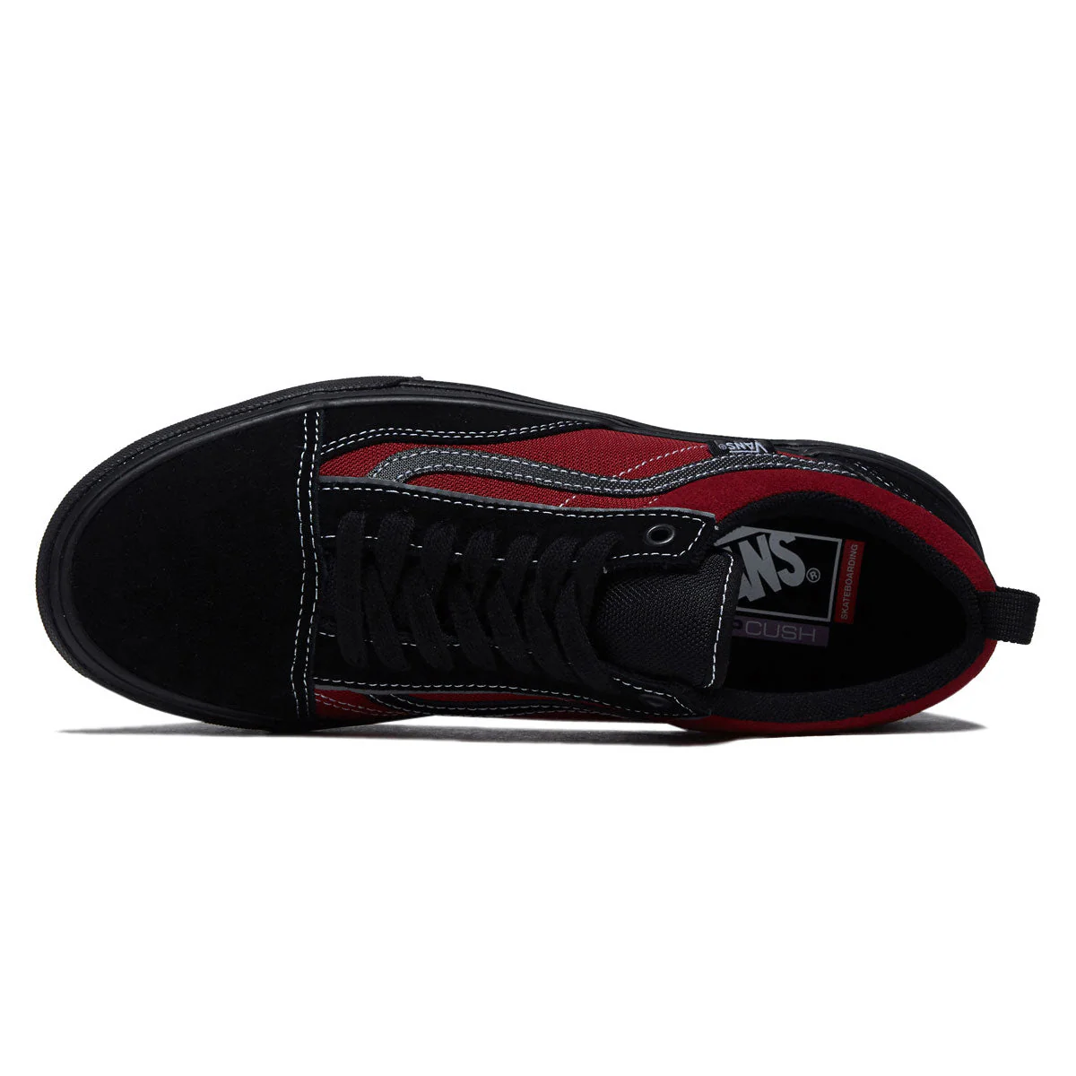 Vans Skate Old Skool Wafflecup Shoes - Black/Red - Image 3