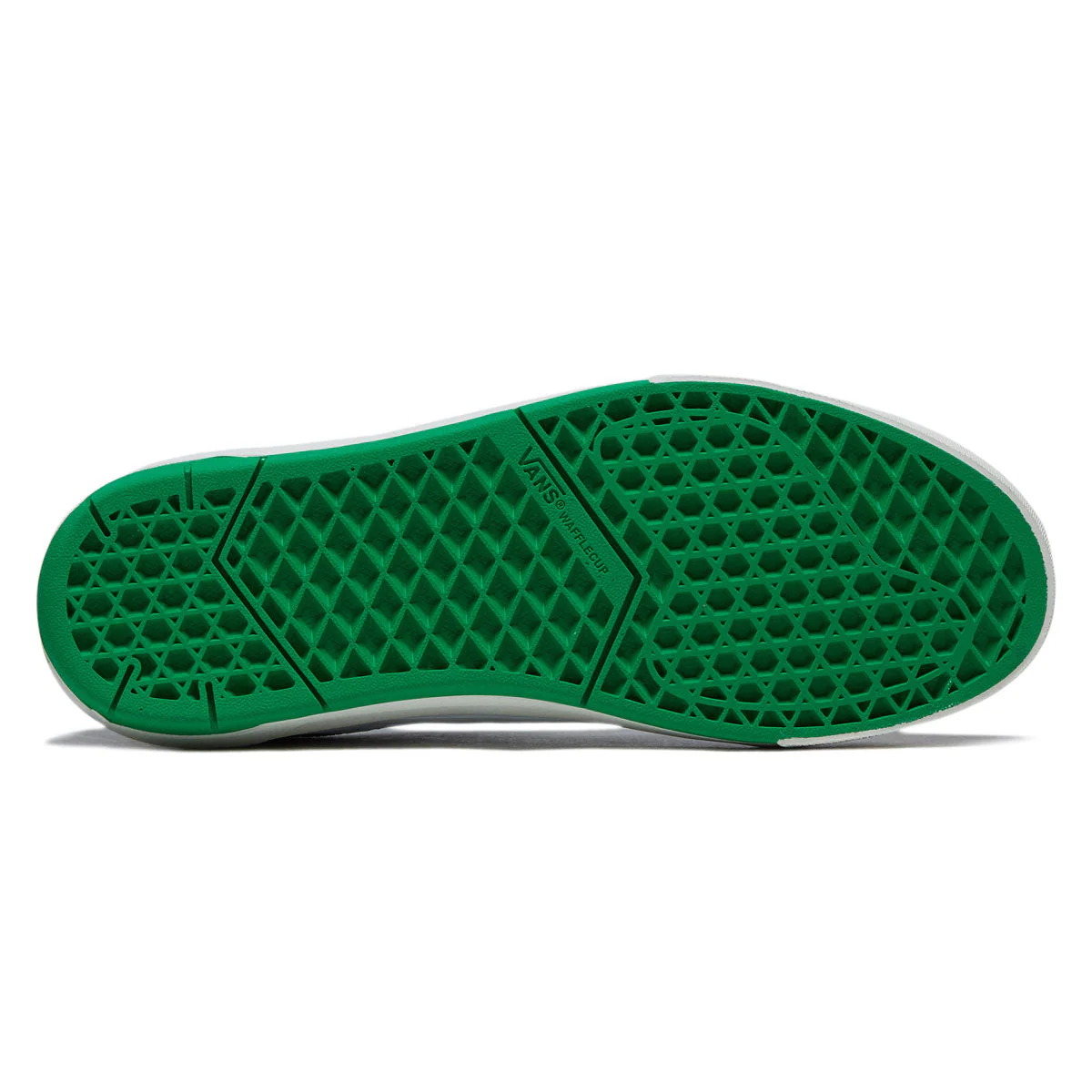 Vans Skate Old Skool Wafflecup Shoes - White/Green - Image 4