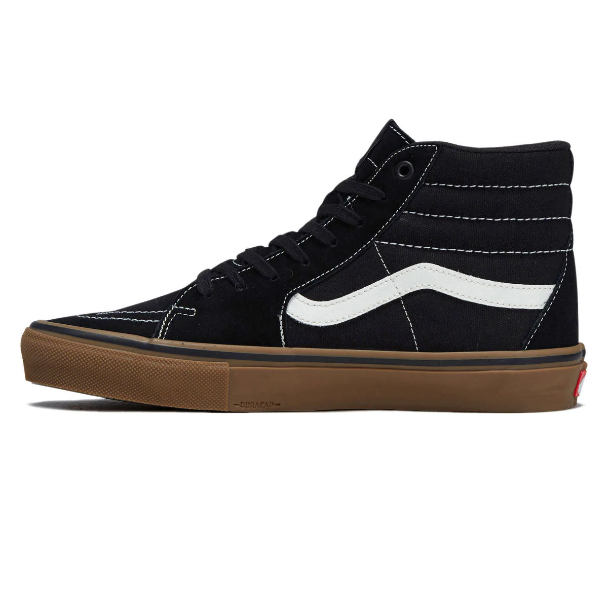 Vans Skate Sk8-Hi Shoes - Black/Gum/White - Image 2