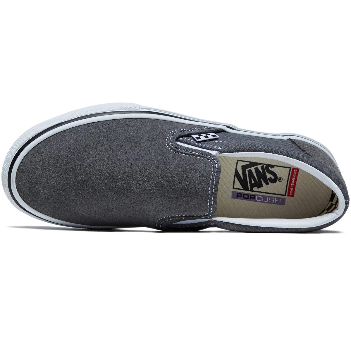 Vans Skate Slip-on Shoes - Pewter/White - Image 3