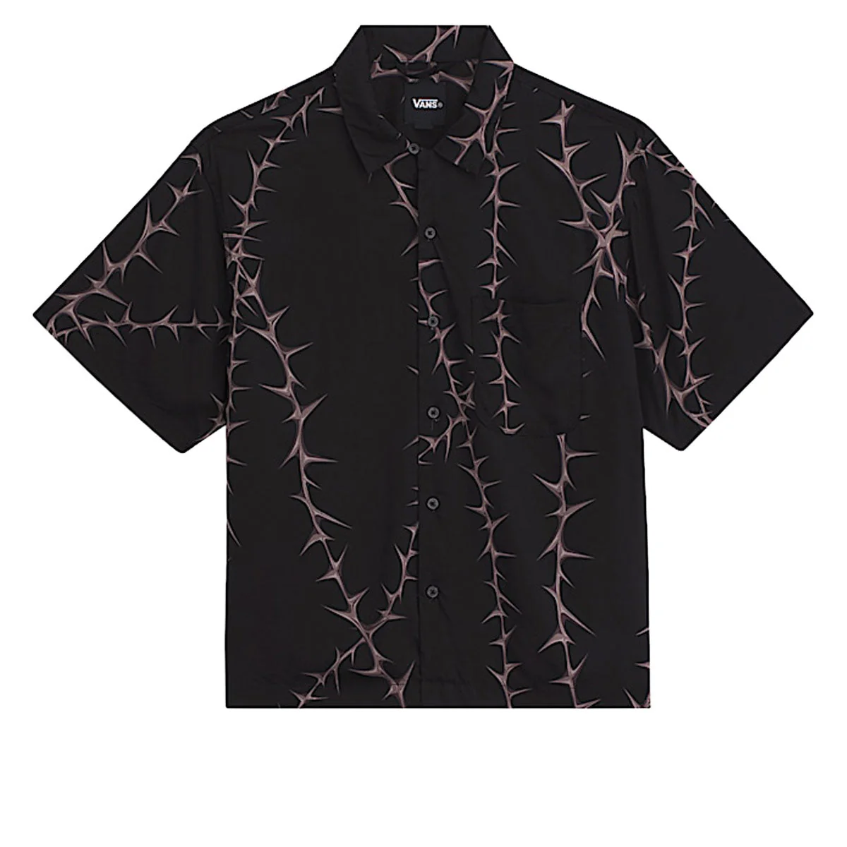 Vans Van Doren Printed Camp Shirt - Black
