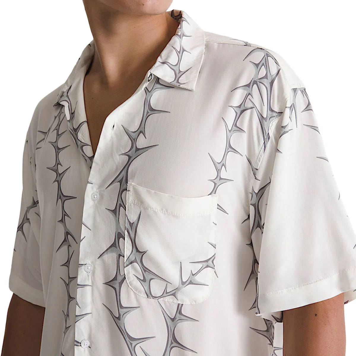 Vans Van Doren Printed Camp Shirt - White - Image 4