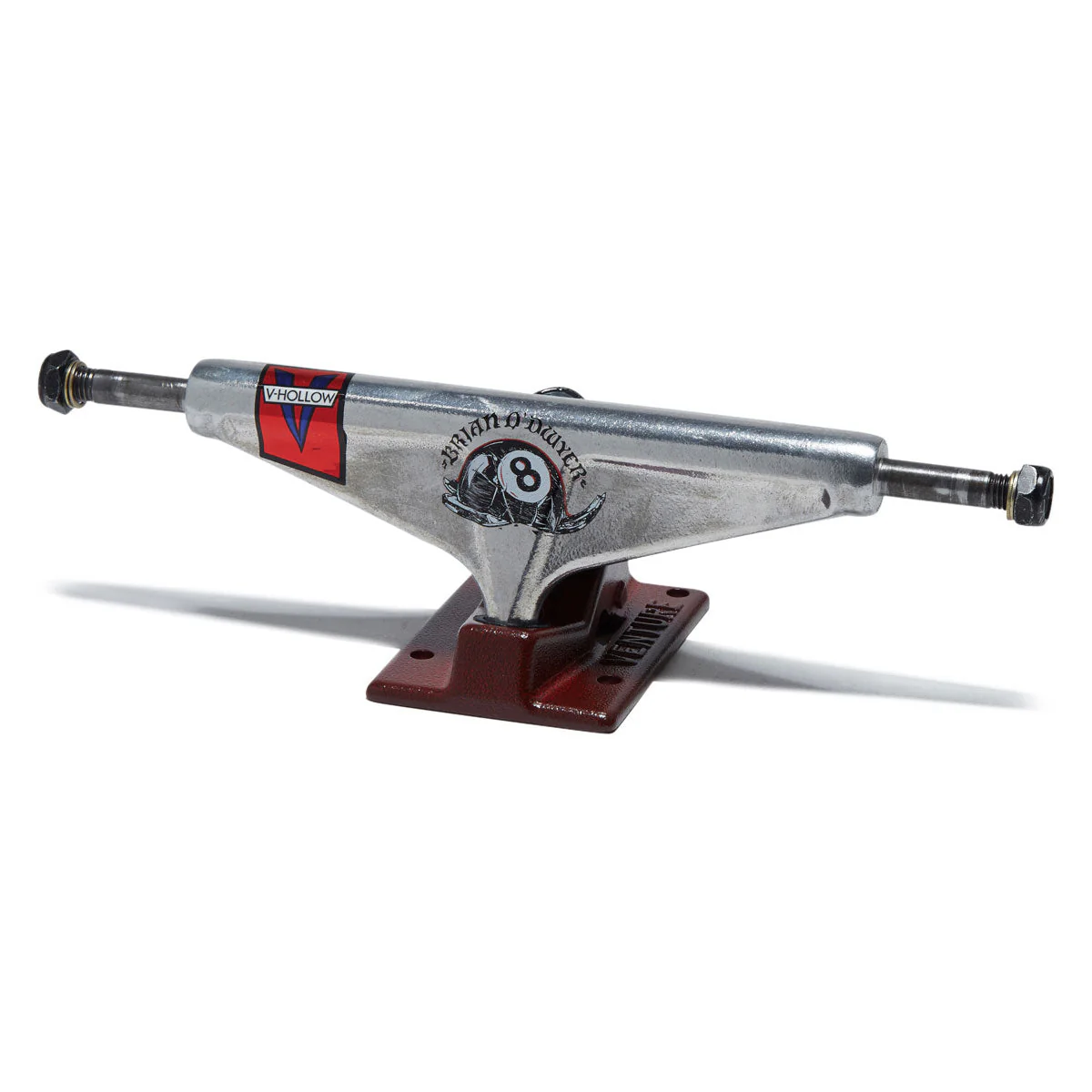Venture Bryan O'Dwyer Pro V-Hollow Skateboard Trucks - Polished/Red - 5.8