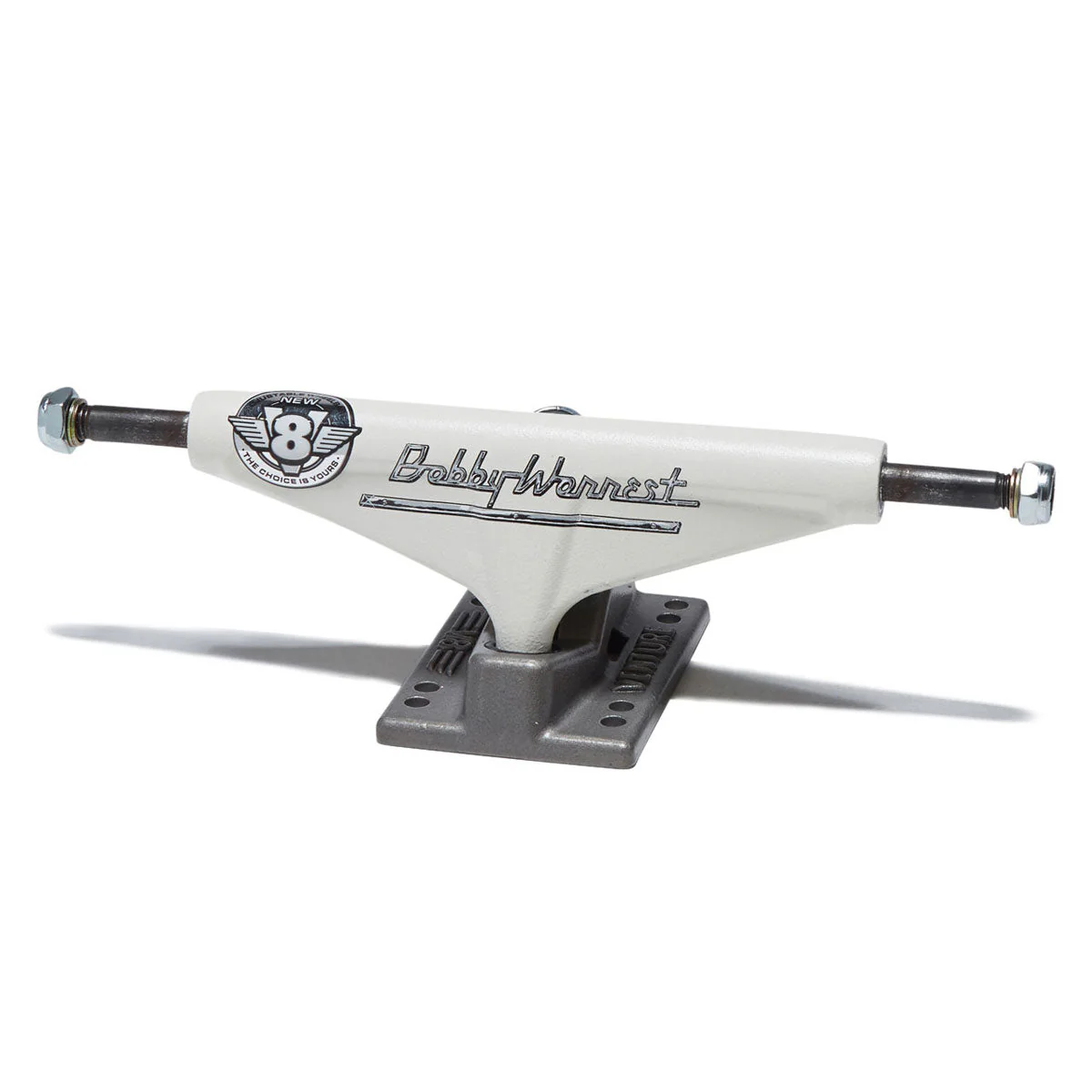 Venture V8 Bob Worrest Skateboard Trucks - Cream/Black - 5.6