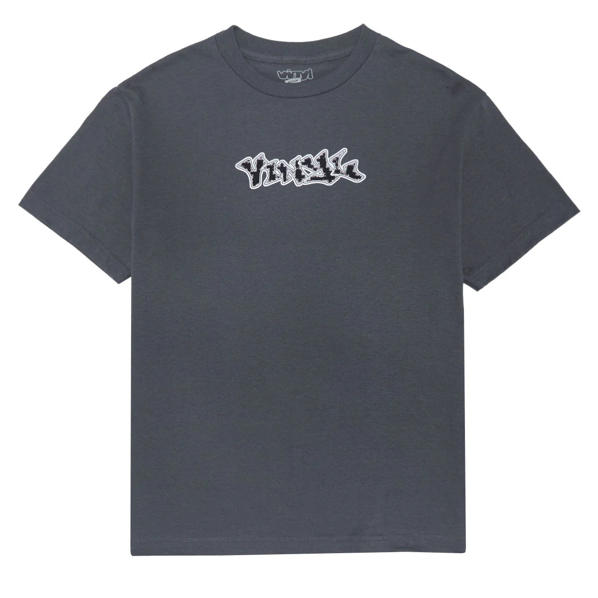 Vinyl Graffiti Logo T-Shirt - Charcoal Grey