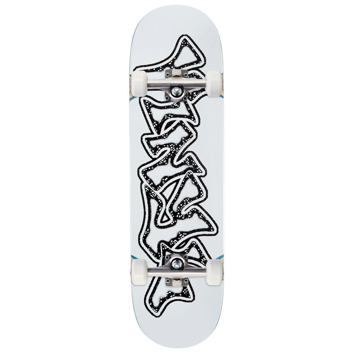 Vinyl Graffiti Logo Wheel Wells Skateboard Complete - 8.50"