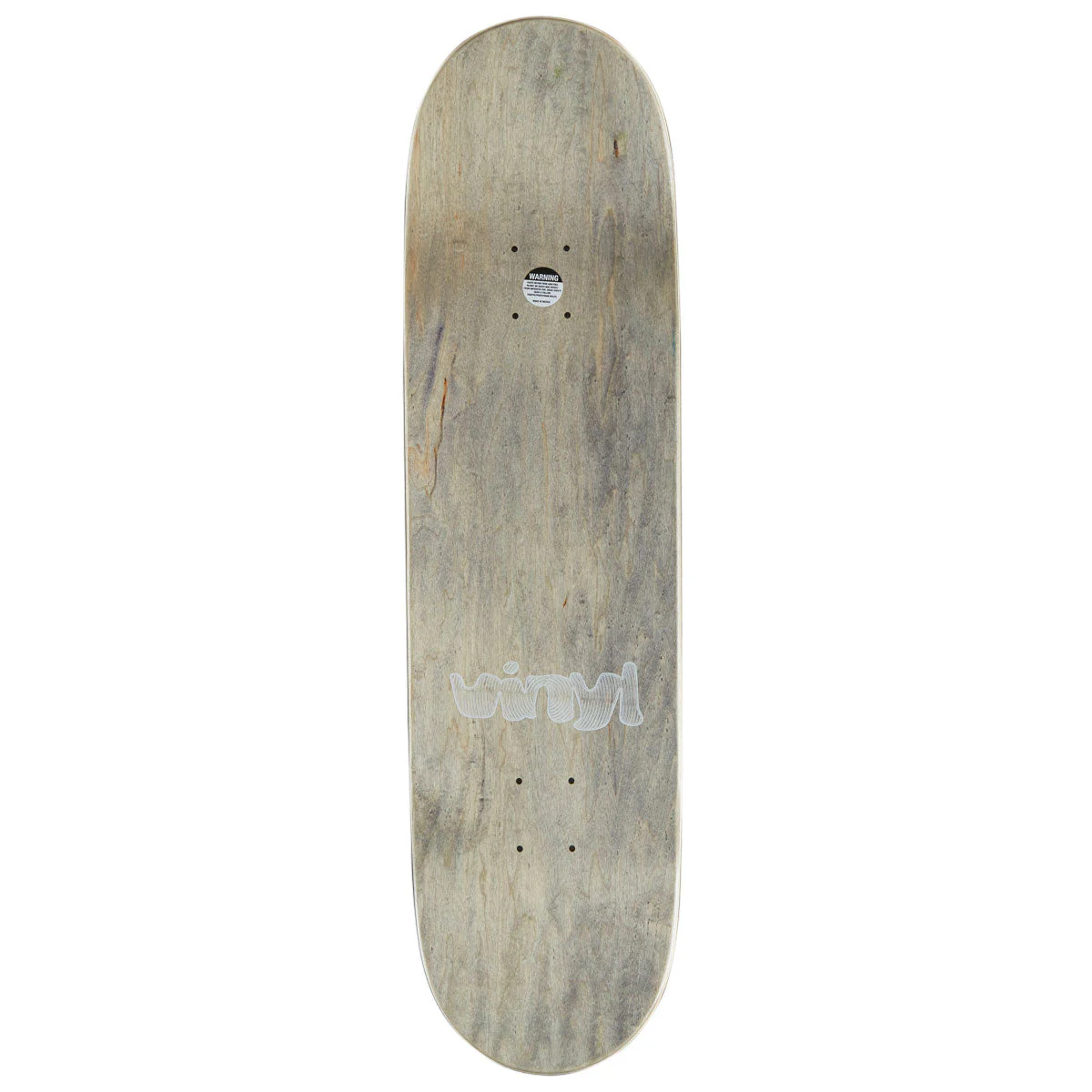 Vinyl Spiral Skateboard Complete - White Marble - 8.25" - Image 2