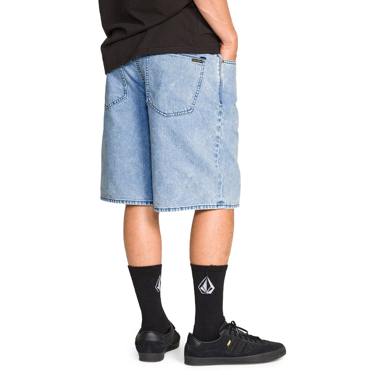 Volcom Billow Denim 22 Shorts - Pale Aqua - Image 4
