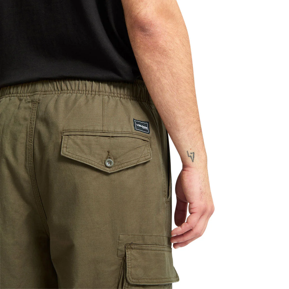 Volcom Billow Tapered Ew Cargo Pants - Sage Leaf - Image 4