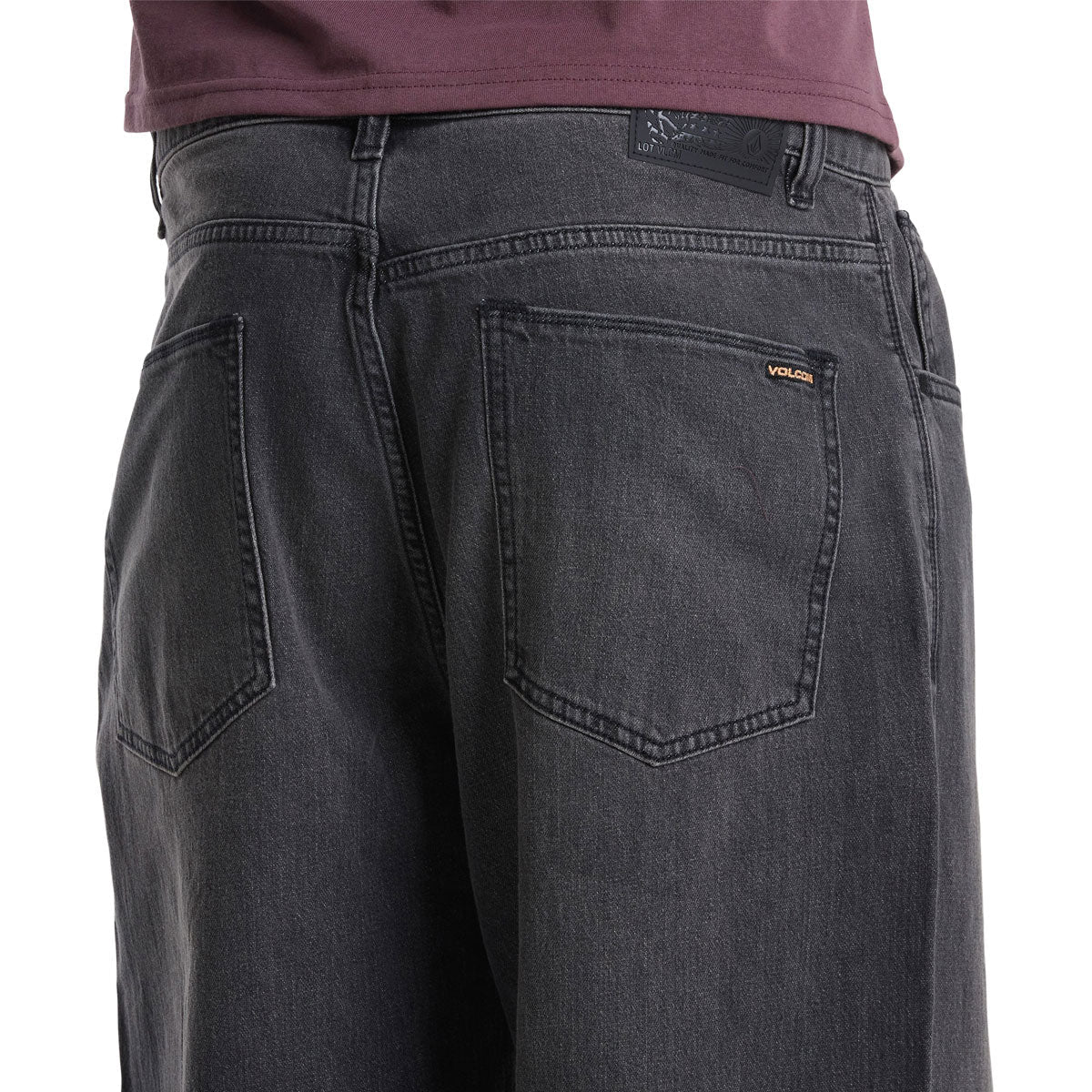 Volcom Chillow Denim Jeans - Black Grey - Image 4