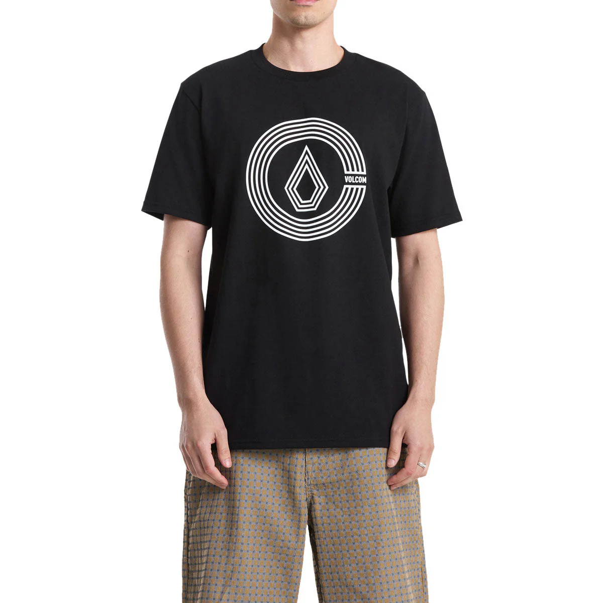 Volcom Circle Split T-Shirt - Black - Image 2