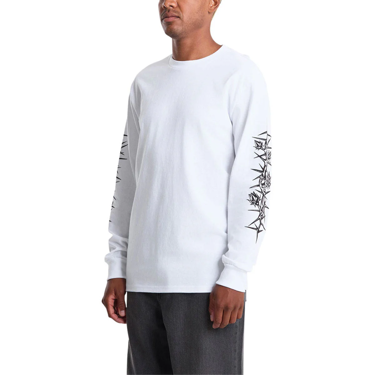 Volcom Die By The Stone Long Sleeve T-Shirt - White - Image 3