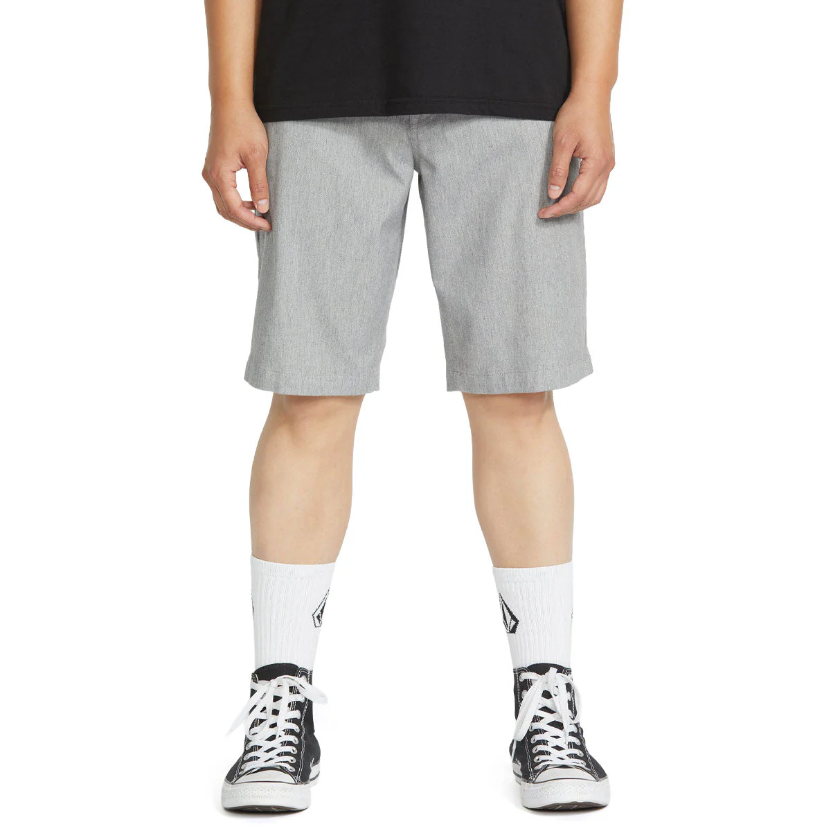 Volcom Frickin Modern Stretch 21 Shorts - Tower Grey - Image 3