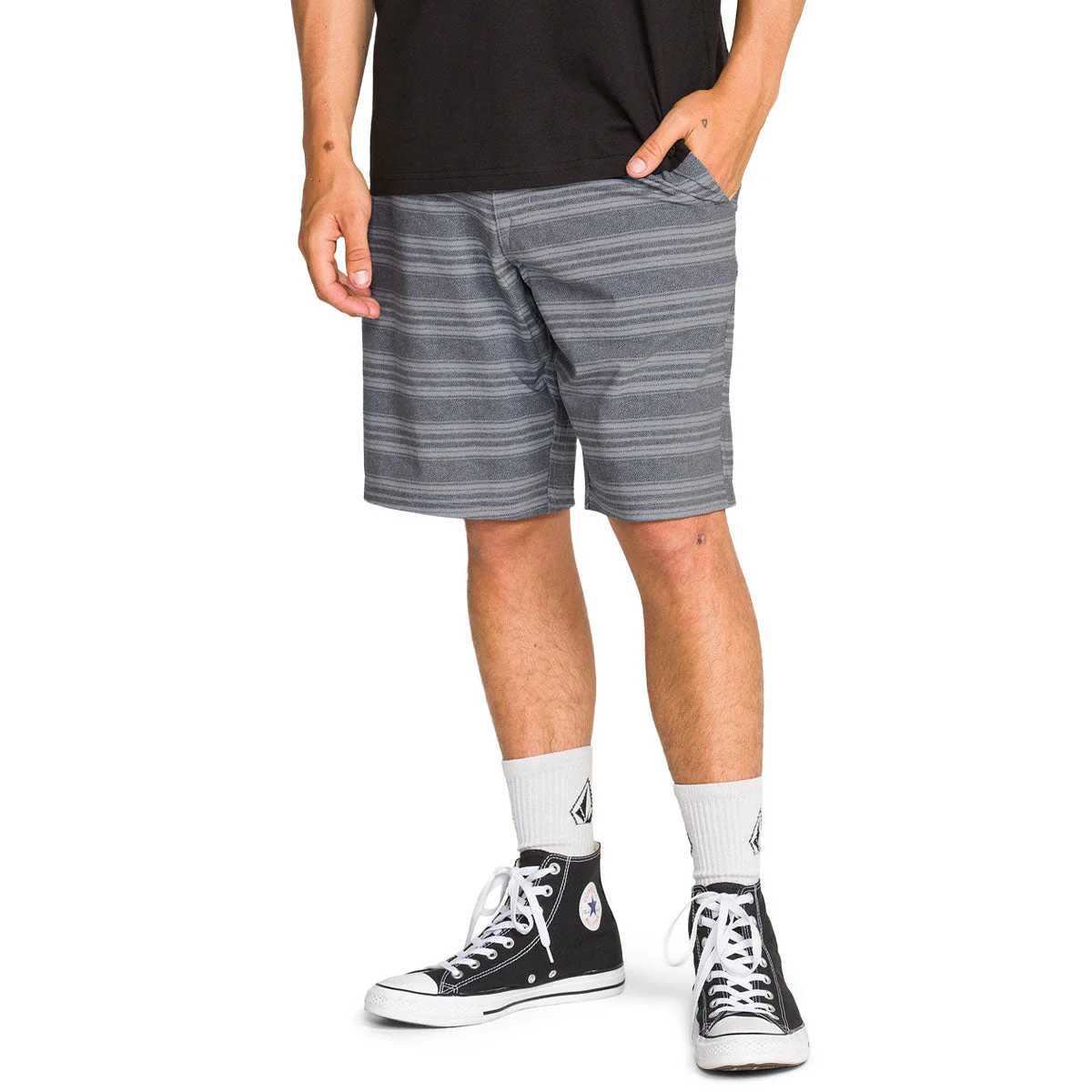 Volcom Mix Frickin Cross Shred 20 Shorts - Pewter - Image 3