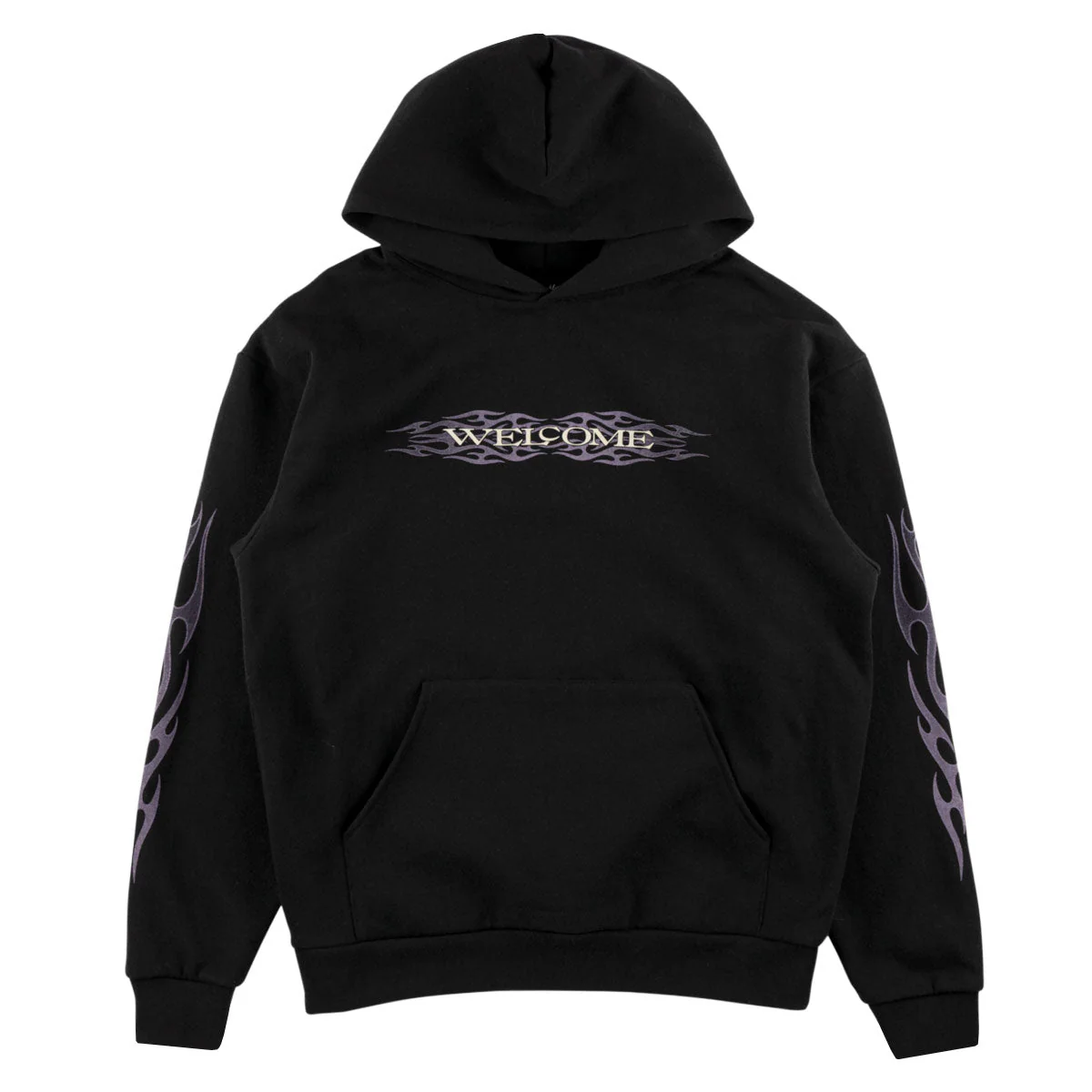 Welcome Brevity Hoodie - Black/Purple