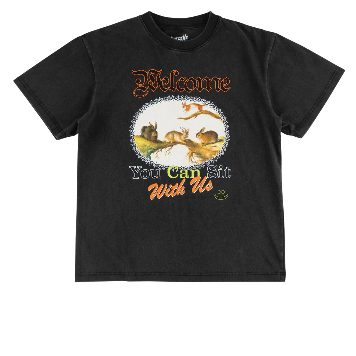 Welcome Friend T-Shirt - Vintage Black