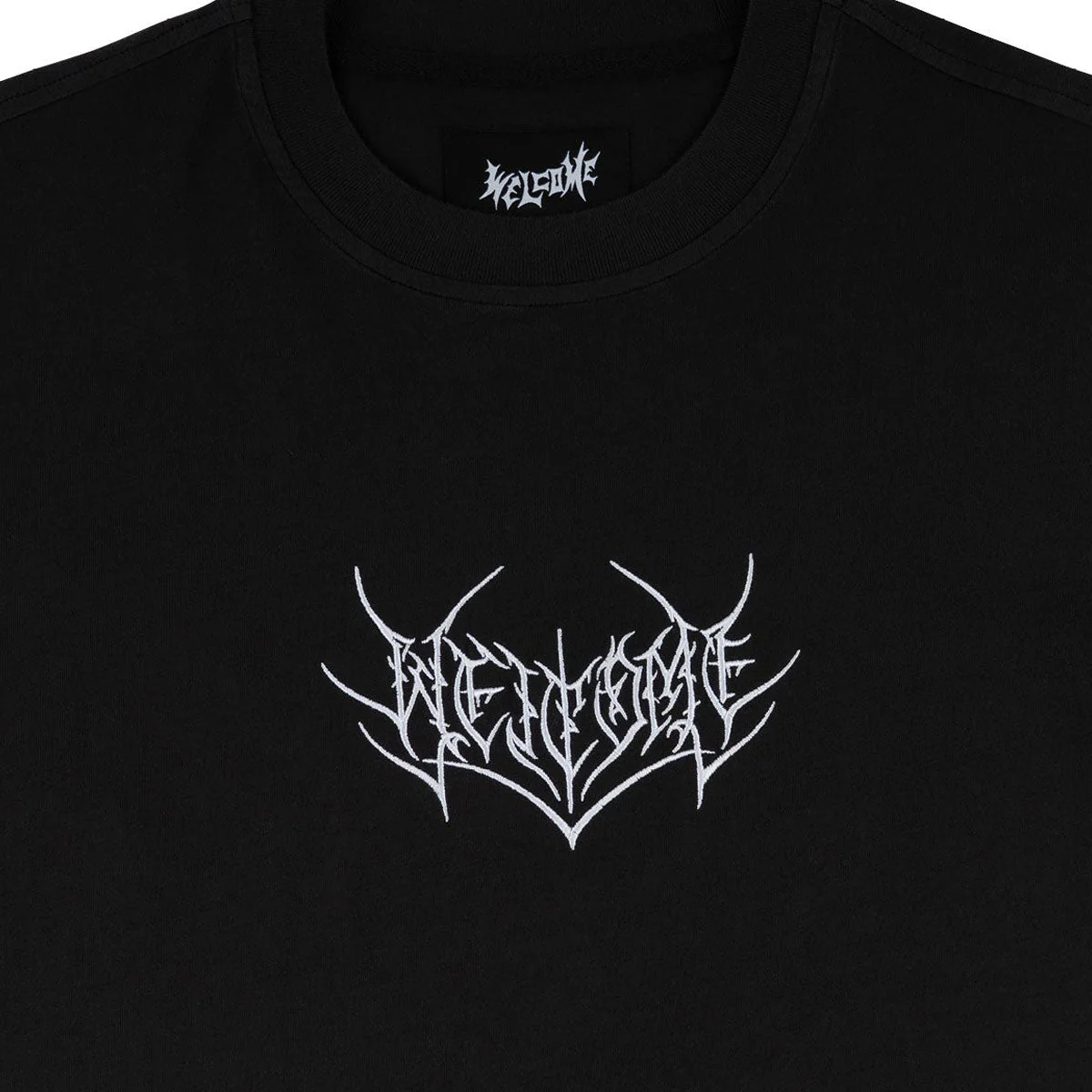 Welcome Splinter Knit T-Shirt - Black - Image 3