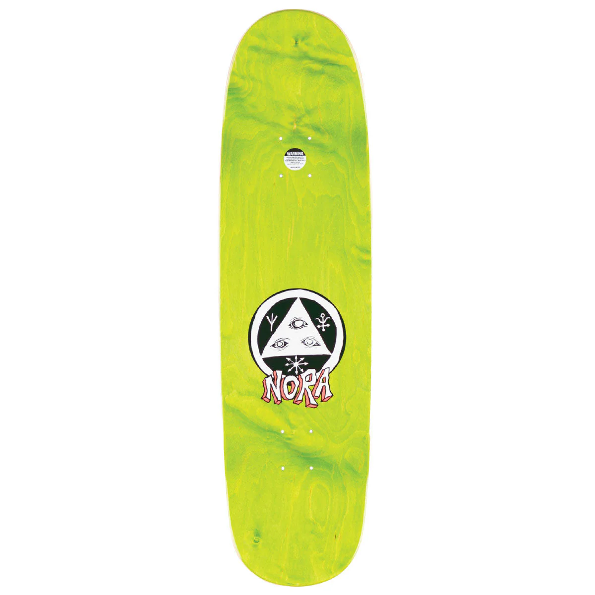 Welcome Teddy Nora Vasconcellos On Sphynx Skateboard Deck - Teal/Purple Gradient Stain - 8.80" - Image 2
