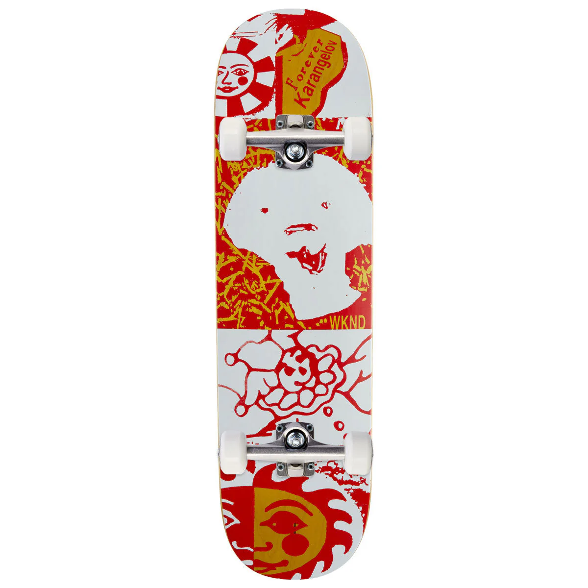 WKND Forever Tom Karangelov SN Skateboard Complete - Red - 8.60"