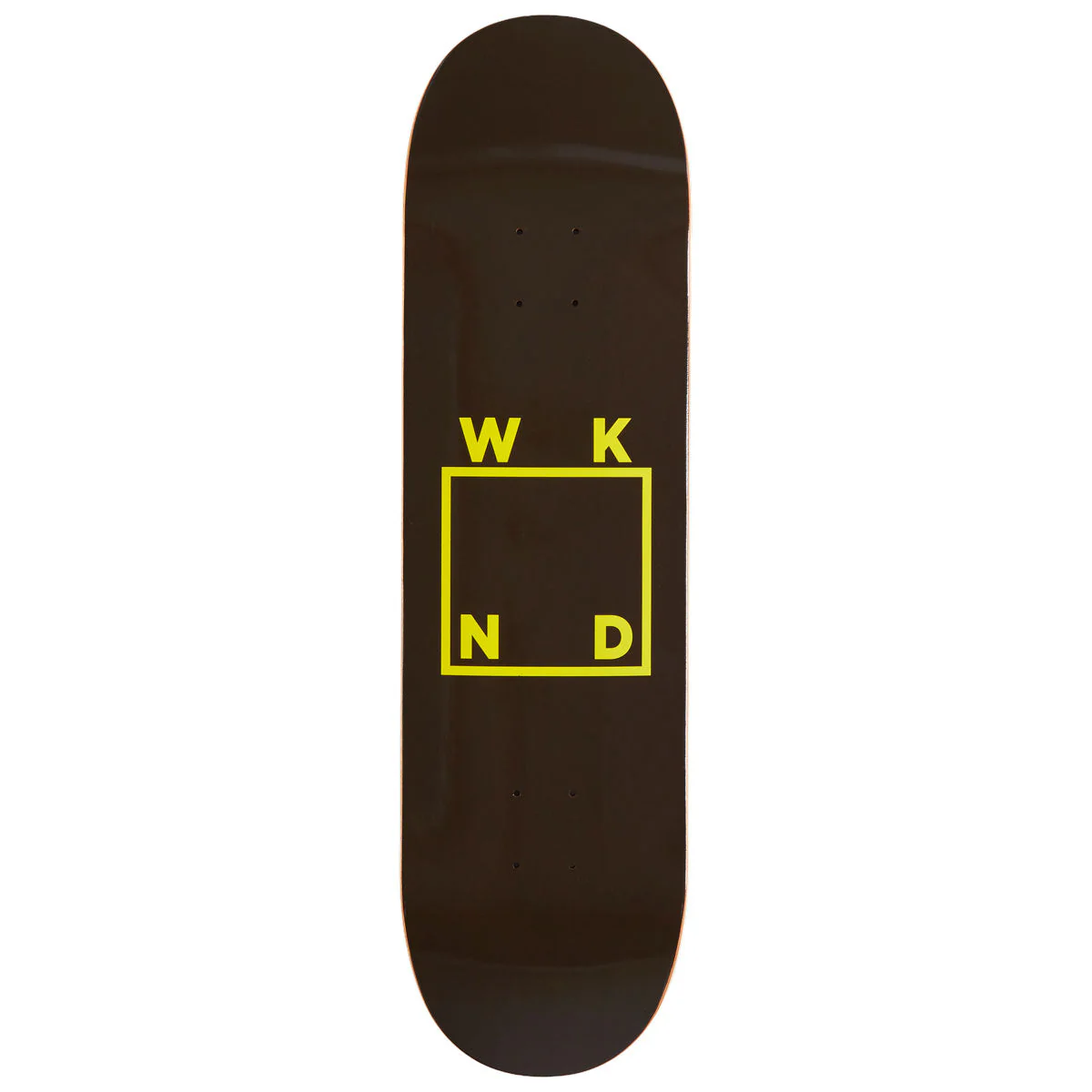 WKND Logo MC Skateboard Deck - Brown/Yellow - 8.50"