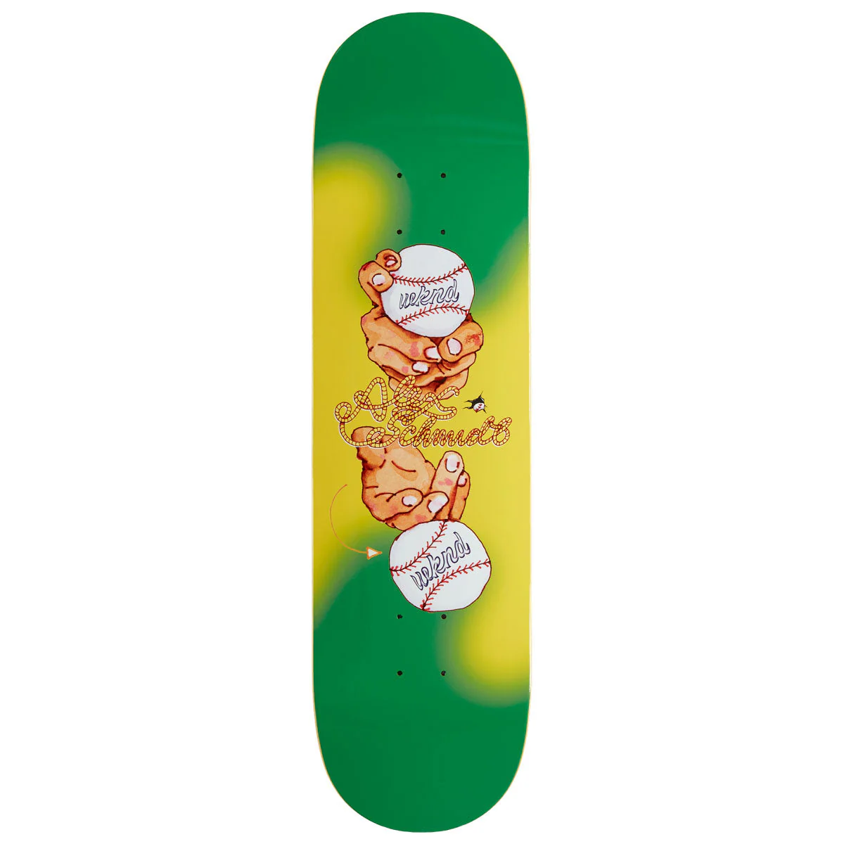 WKND Slurve Alex Schmidt PS Skateboard Deck - Green - 8.25"